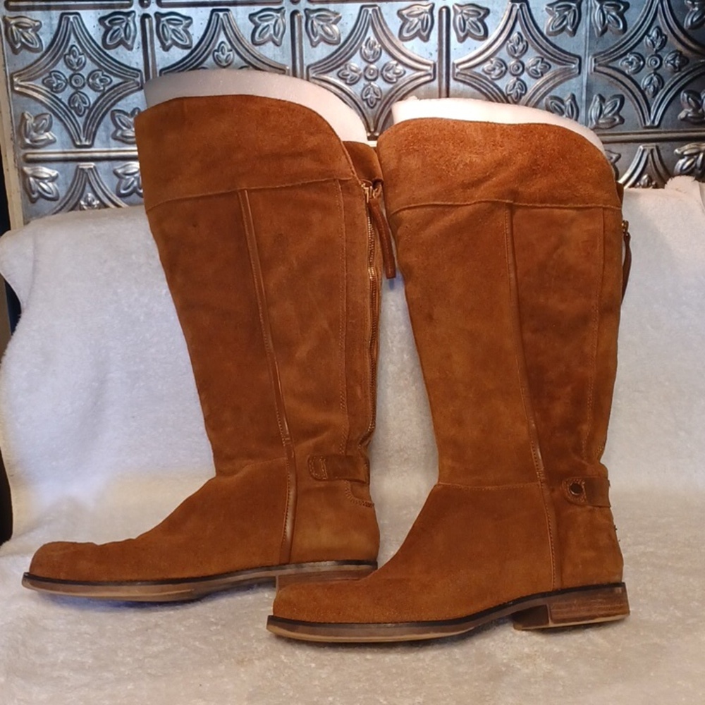 Franco Sarto suade leather boots women's size 9